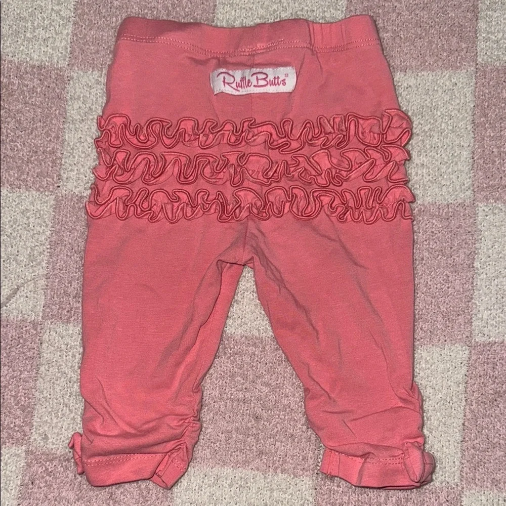 Ruched Pink Bow Legging